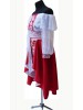  сценический женский костюм ′Червоне з білим′